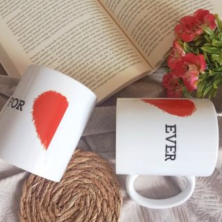 Párové hrnky 🤍 Pro manželé, partnery, kamarády nebo jako dárek pro nevěstu a ženicha 🥰 #mabatisk #couplemugs #mugs